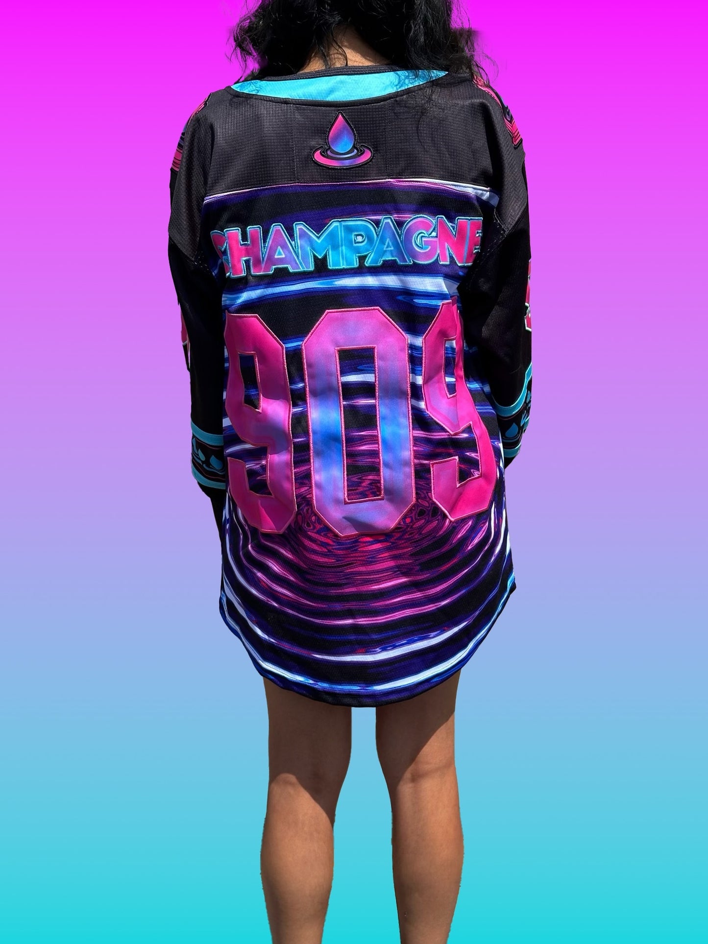 LE Psychedelic Drip Hockey Jersey