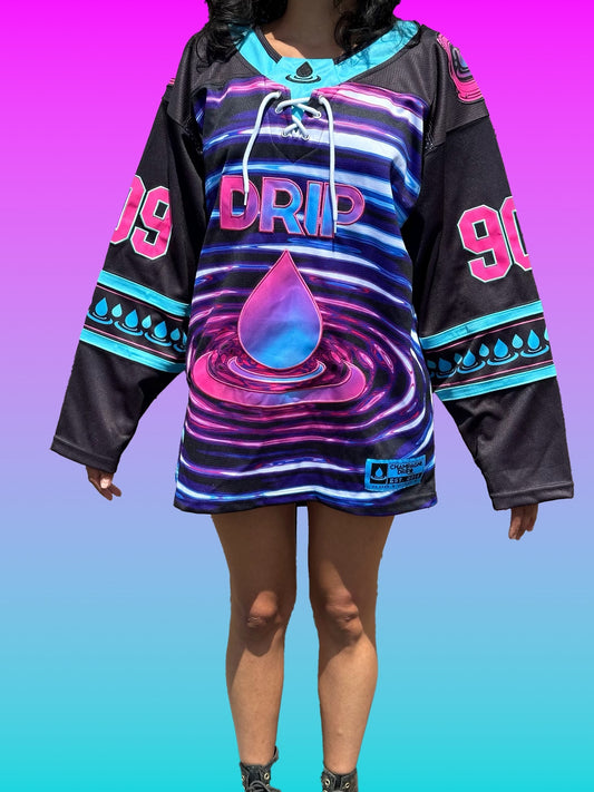 LE Psychedelic Drip Hockey Jersey